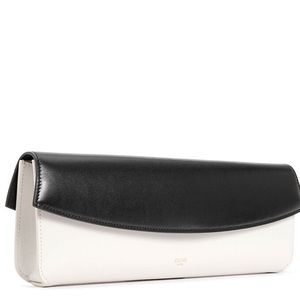 Celine Paris Lambskin Evening Clutch Black/White